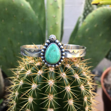 Load image into Gallery viewer, Turquoise tear cuff bracelet