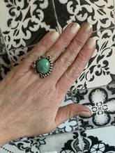 Load image into Gallery viewer, Asymmetric pastel green turquoise ring