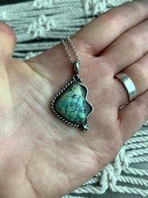Load image into Gallery viewer, Desert bloom variscite pendant necklace