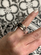 Load image into Gallery viewer, Large heavy webbed turquoise ring