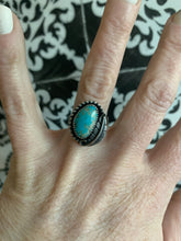 Load image into Gallery viewer, The turquoise leaf ring III