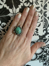 Load image into Gallery viewer, Asymmetric pastel green turquoise ring