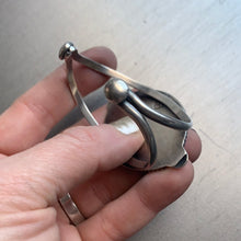 Load image into Gallery viewer, Faux scrimshaw ship and whale cuff bracelet