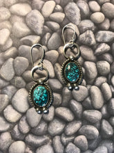 Load image into Gallery viewer, Turquoise drop and hoop earrings