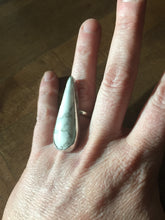 Load image into Gallery viewer, Howlite long tear shaped ring