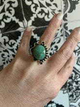 Load image into Gallery viewer, Asymmetric pastel green turquoise ring