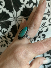 Load image into Gallery viewer, The turquoise leaf ring I