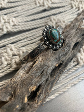 Load image into Gallery viewer, Turquoise flower power cuff bracelet