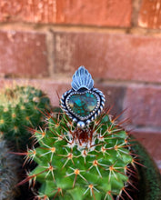 Load image into Gallery viewer, Turquoise sacred heart ring
