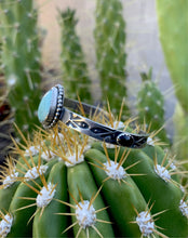 Load image into Gallery viewer, Turquoise tear and black onyx cuff bracelet
