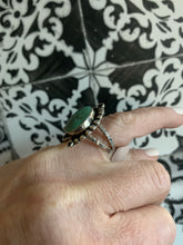 Load image into Gallery viewer, Asymmetric pastel green turquoise ring
