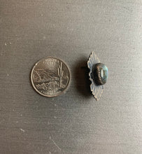 Load image into Gallery viewer, Labradorite fan post earrings
